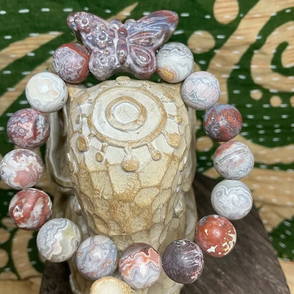 Mexican Crazy Lace 12mm with OJ Butterfly - Picture 3 of 4